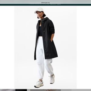 Athleta Black Trench Coat